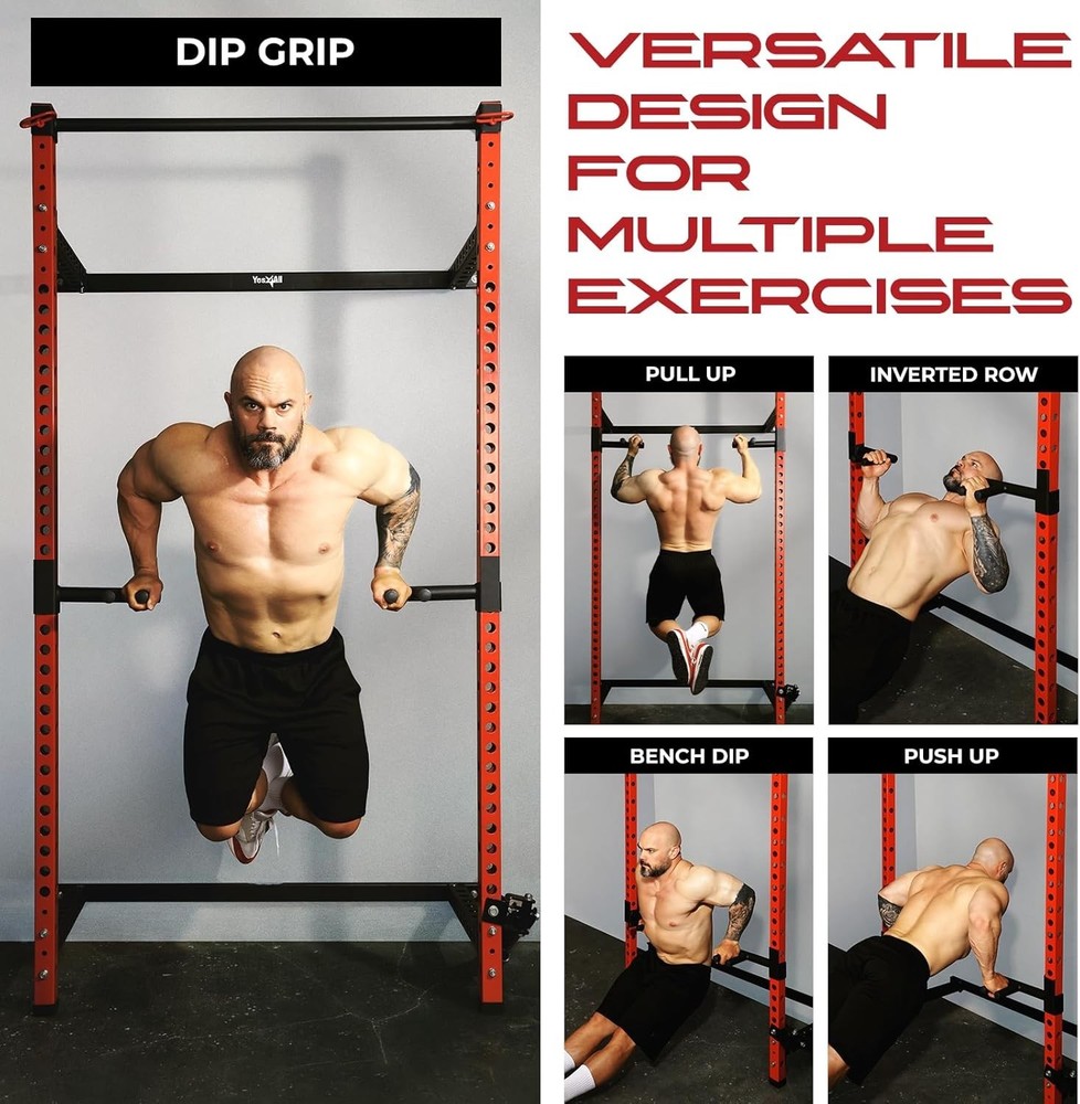 Versatile Narrow & Wide Grip Power Rack Attachments