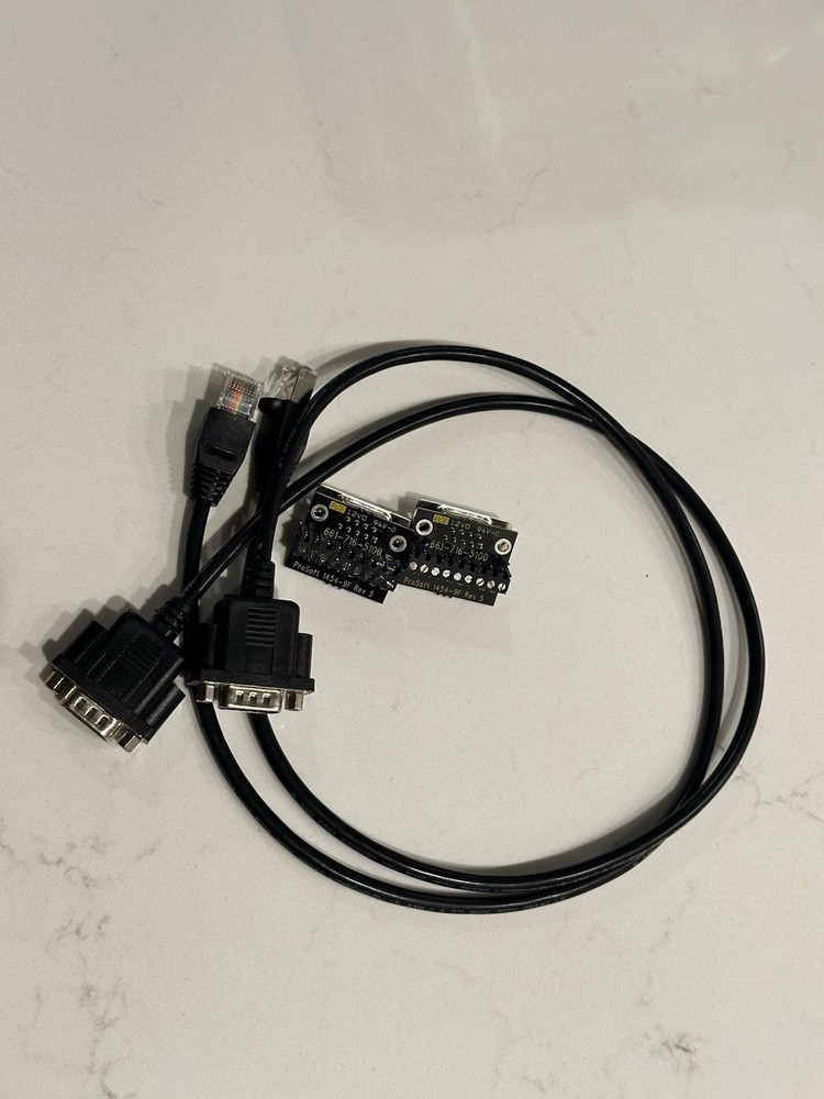 ProSoft 1454-9F Serial Breakout Kit (2) + (2) DB9 PLC Cables – Modbus RS232