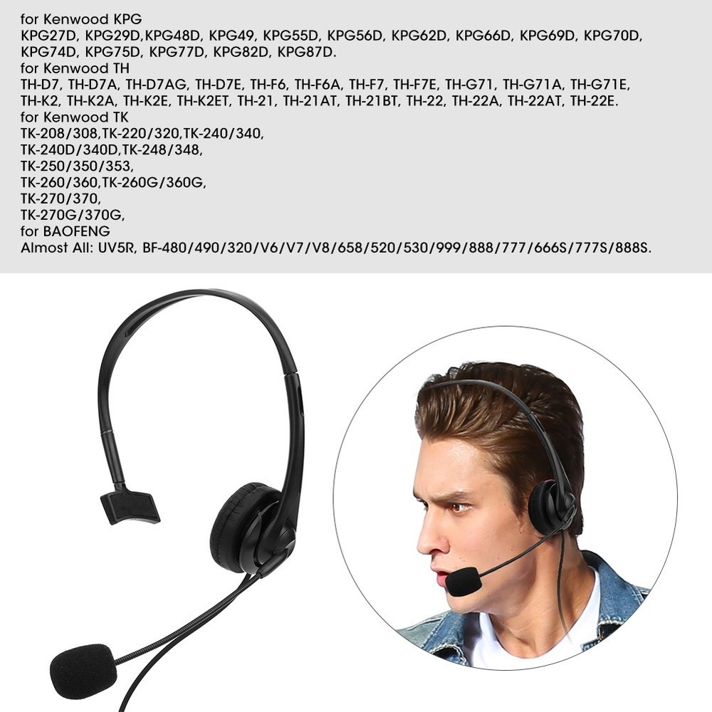2-Pin Headset Sponge Earpad For UV-5R