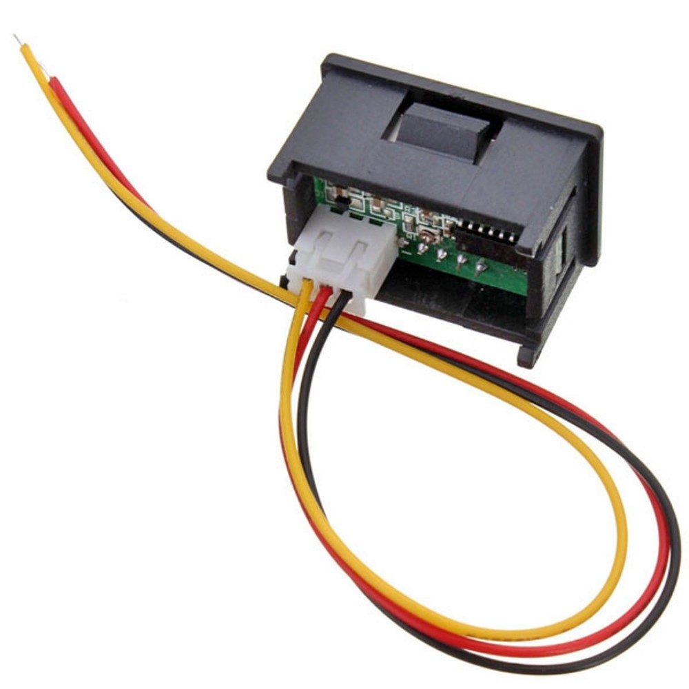 Mini Panel Voltmeter 0-100 VDC 3 Digit with Red LED Display