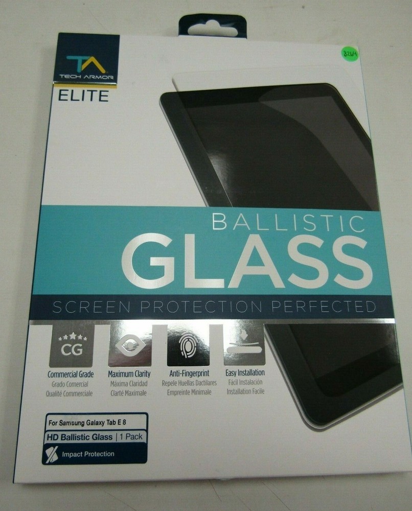 TECH ARMOR GLASS SCREEN PROTECTOR, SAMSUNG GALAXY TAB E 8, PLEASE READ! 8264
