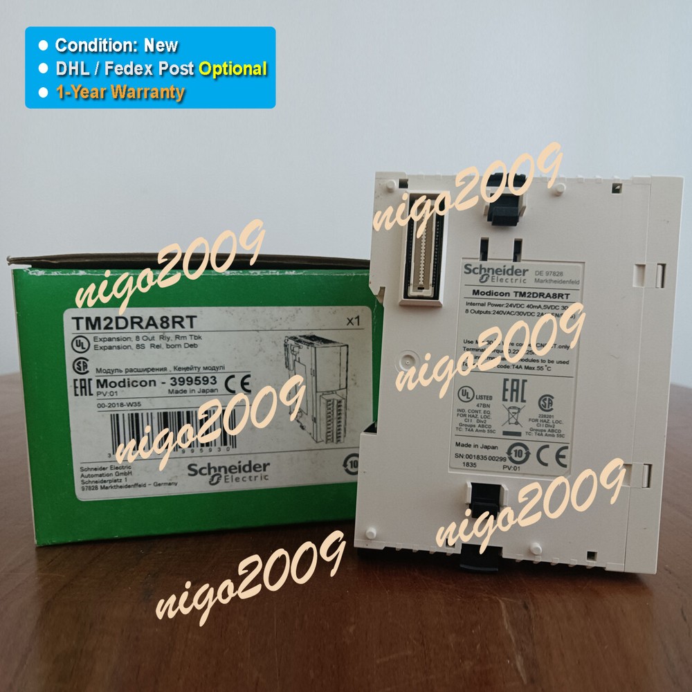 Original New in Box Modicon TM2DRA8RT PLC Expansion Module Digital Output Module