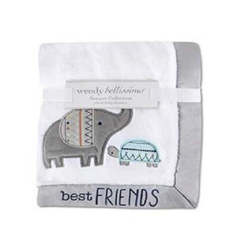 Wendy Bellissimo Sawyer Collection 7Pc Crib Bedding Set Include Sheets/Blanket