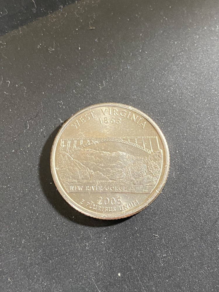 🔥2005-P West Virginia State Quarter - With Die Chip Errors🔥