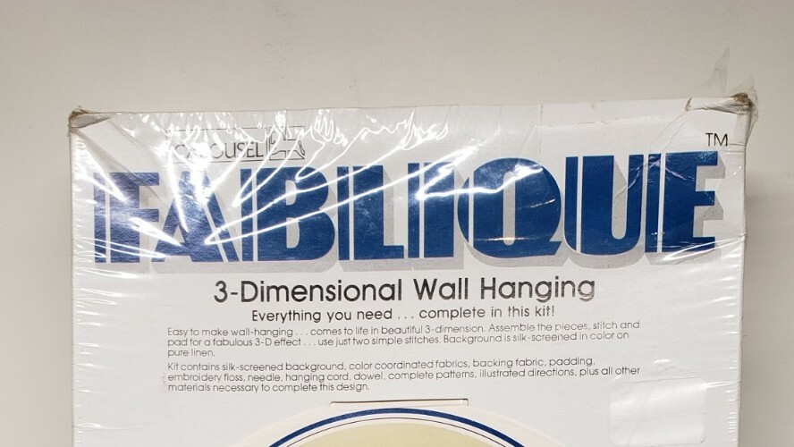Vtg Fablique 3 D Dates To Remember Wall Hanging, Unopened Box