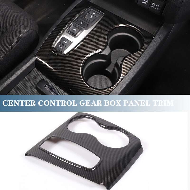 Carbon Fiber ABS Center Control Gearbox Trim Panel For Honda Ridgeline 2020-2023