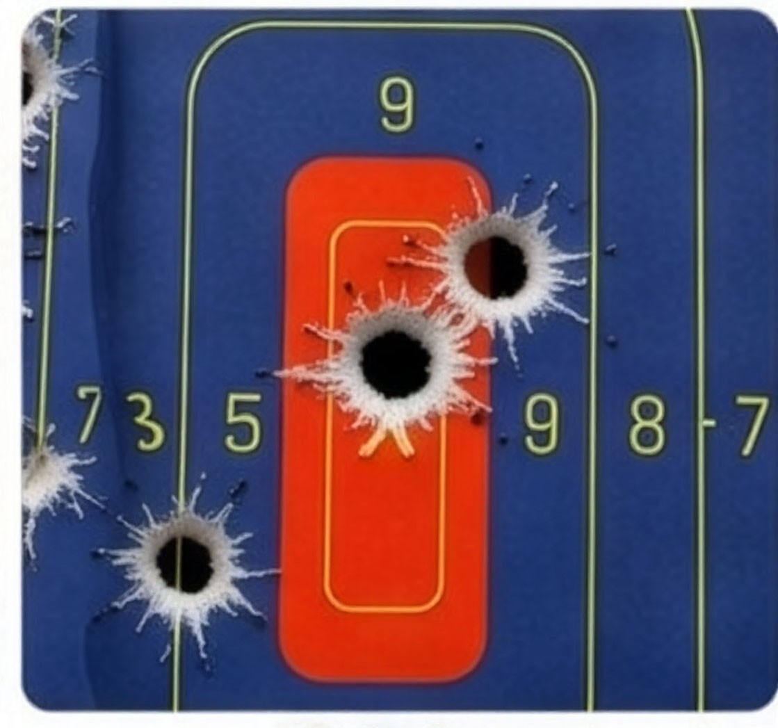 Reactive Splatter Shooting/Range Targets Burst - 12'' x 18'' - 6 Bullseye Areas