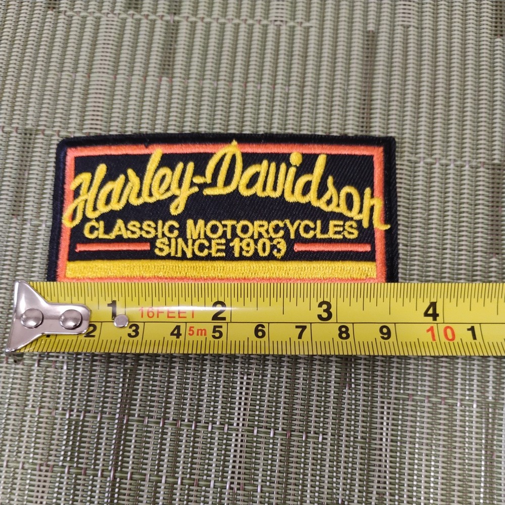 3” Embroidered Harley Davidson Iron On Patch