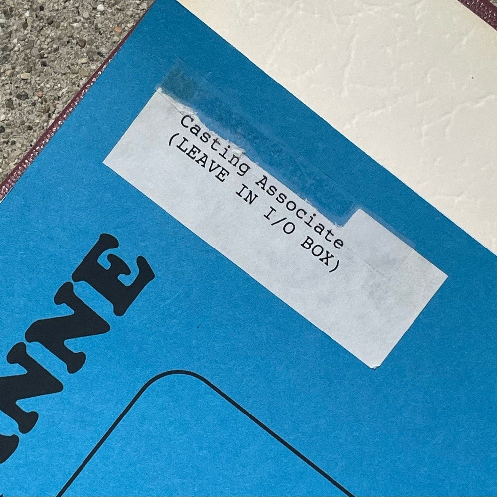 Roseanne 200th Casting Director Binder Production Used Mimeo Script + Revisions