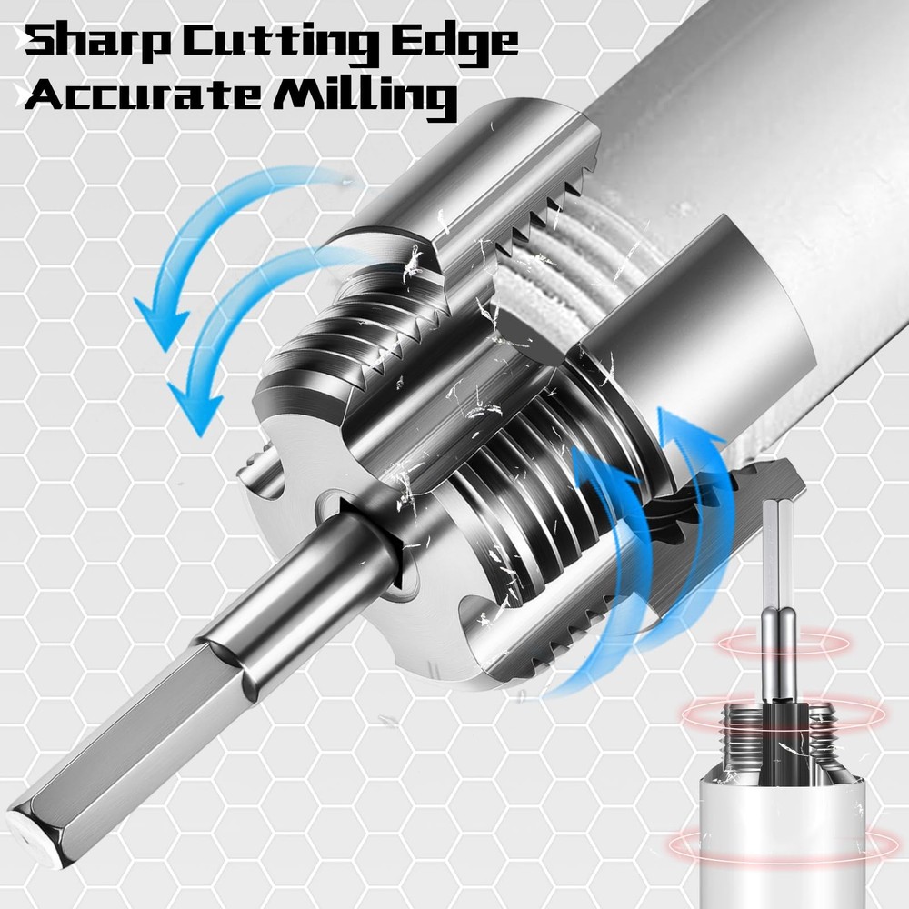 Pipe Thread Cutting Tool Integrated Internal & External Pipe Threading Tool E...