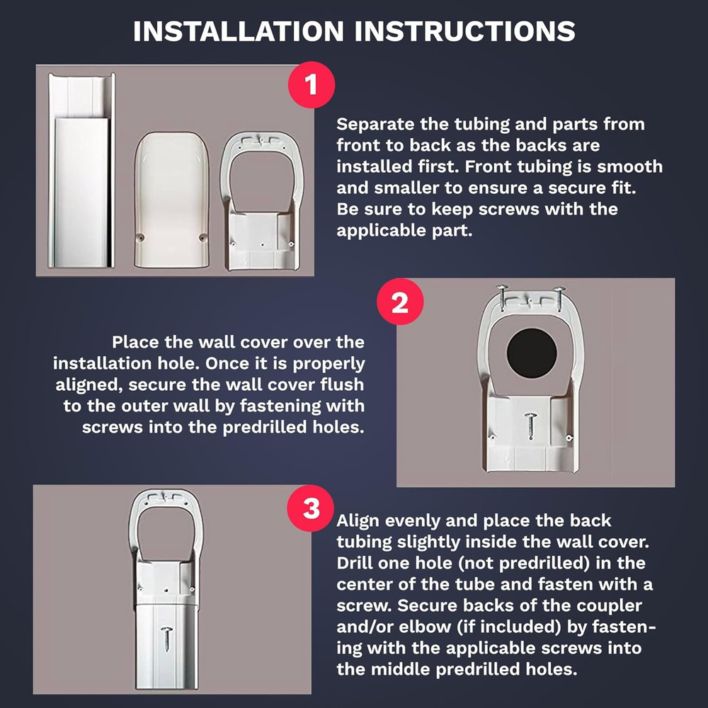 - Mini Split Line Set Cover Kit - Paintable Mini Split Cover for Air Conditioner