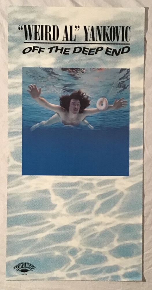 Weird Al Yankovic 1992 Promo Poster Off The Deep End Nirvana Parody