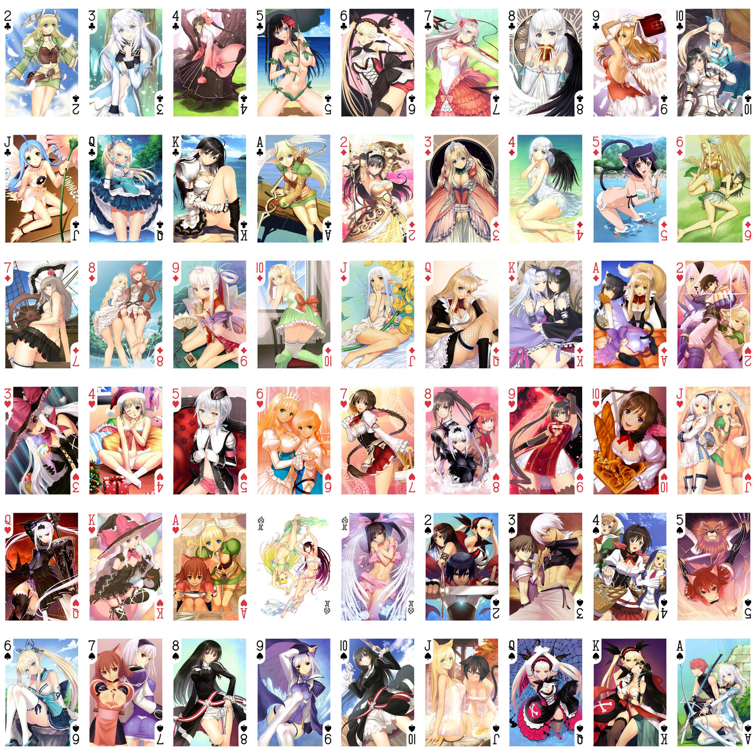 ANIME Playing Cards (Poker Deck 54 Cards) SHINING Taka Tony Ecchi Girls 323