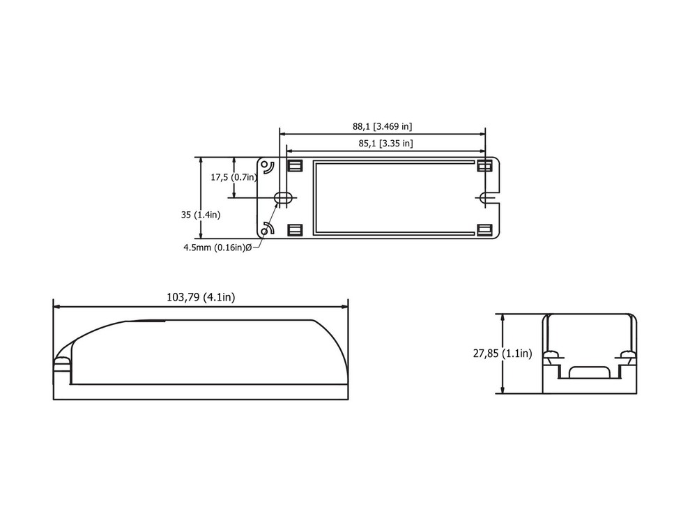 Casambi Single Channel Long-Range Wireless Trailing Edge Dimmer ~ Eulum TRED-CSB