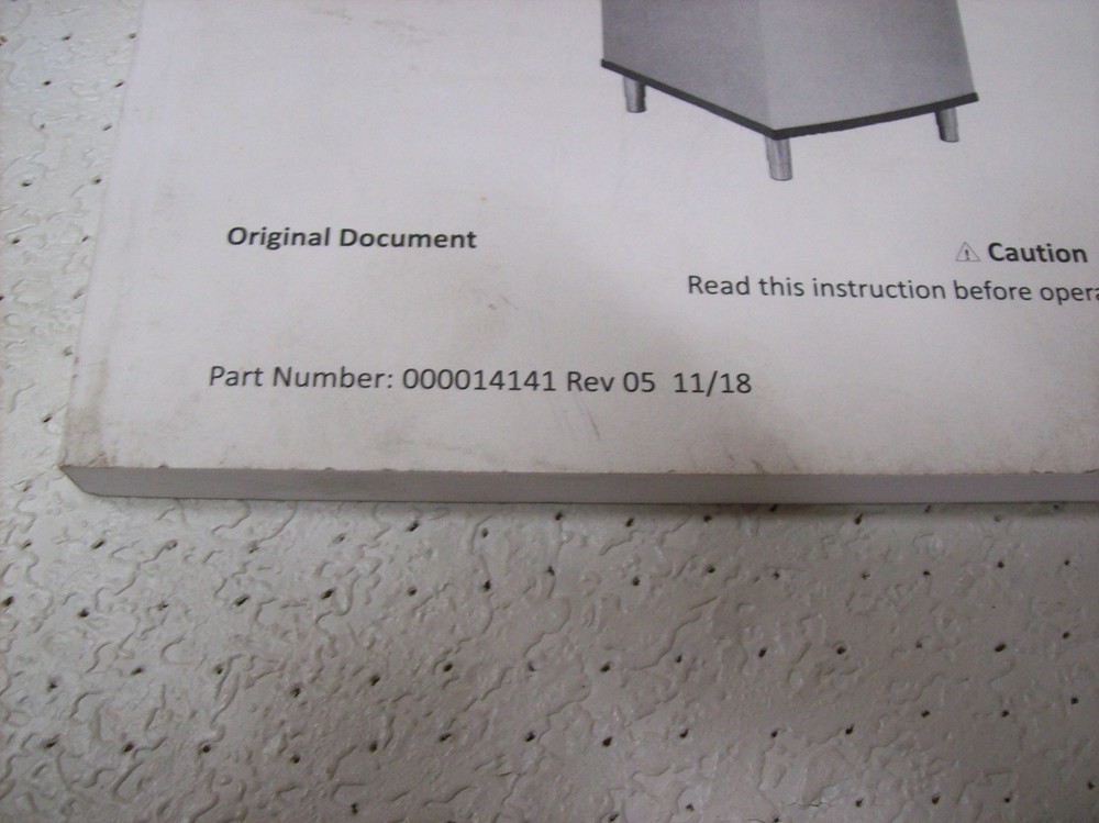 Dr1) Manitowoc Ice Maker 2018 Operator's Manual Indigo NXT Models