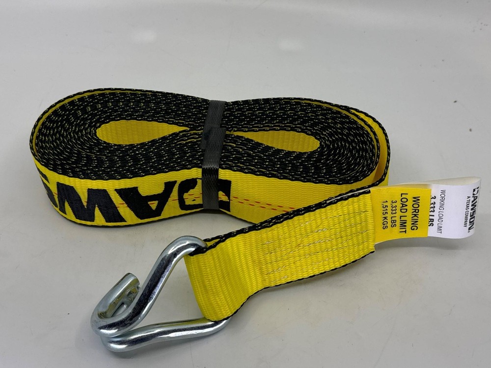 2"X30' Long Handle Ratchet Strap with J-Hooks 4 Pack