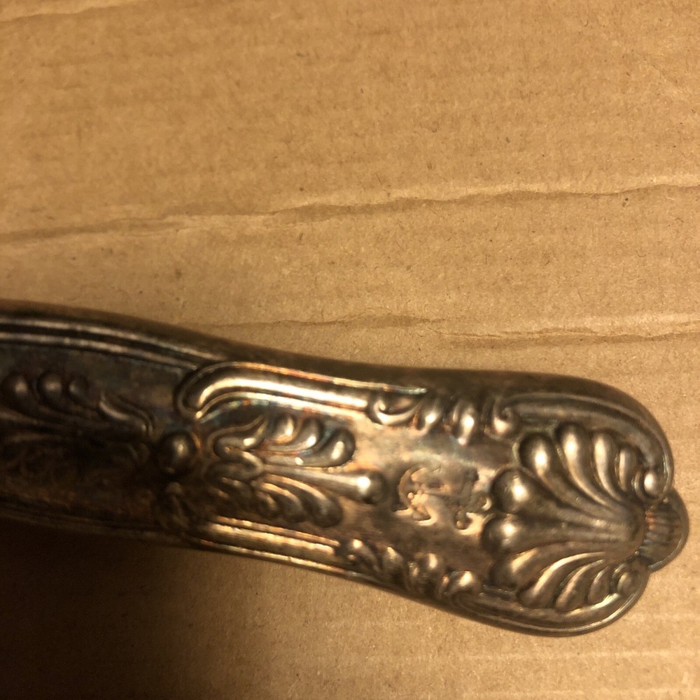 WW2 USN U.S. NAVY Kings Pattern table Knife WWII silver Plate