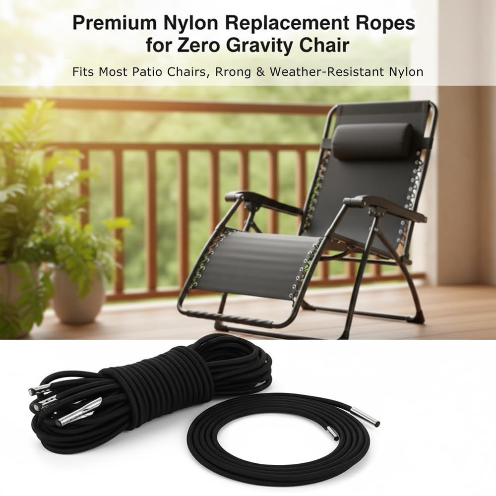 12 Cords Zero Gravitys Chair Replacement Cord, Antigravitys Chair Replacement...