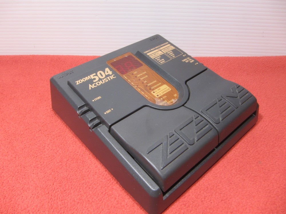 Zoom 504 Acoustic Multi Effect Processor Guitar Effect Pedal Tested MIJ