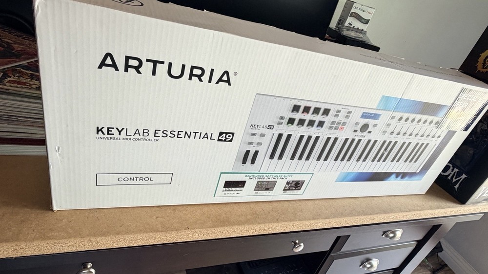 Arturia KeyLab 49 Essential 49 Key MIDI Controller Keyboard White