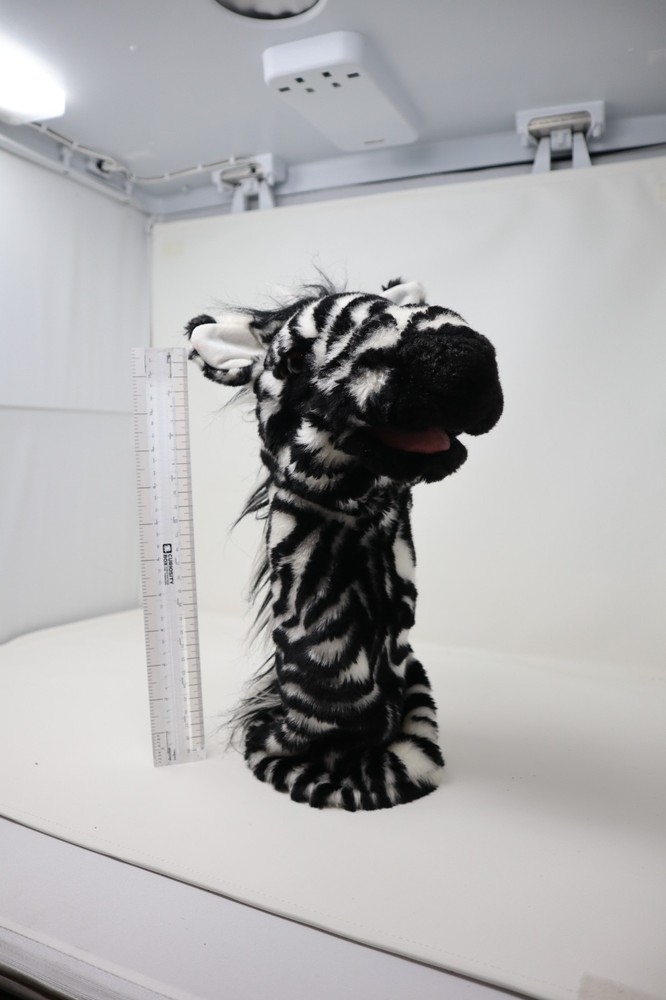Folkmanis 14" Zebra Stage Puppet Hand Puppet