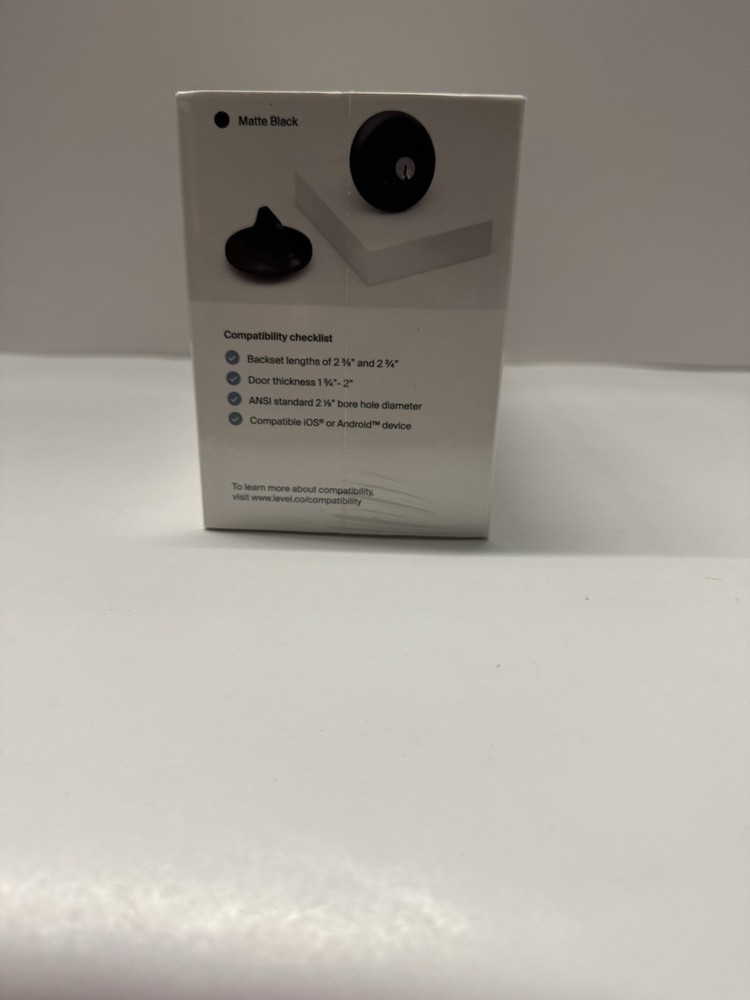 Level Lock Smart Lock (Matte Black)