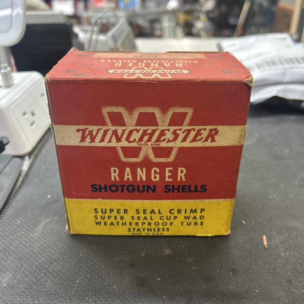 WINCHESTER RANGER EMPTY SHOTGUN SHELL BOX 12GA,
