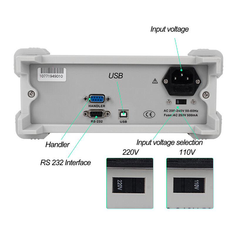 Benchtop LCR Meter 10-10KHz Component Measurement Data Recording Function