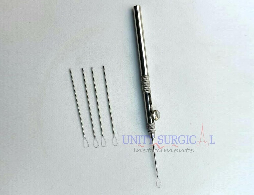 Lens Nucleus Divider Round Handle with Snare Wire loop