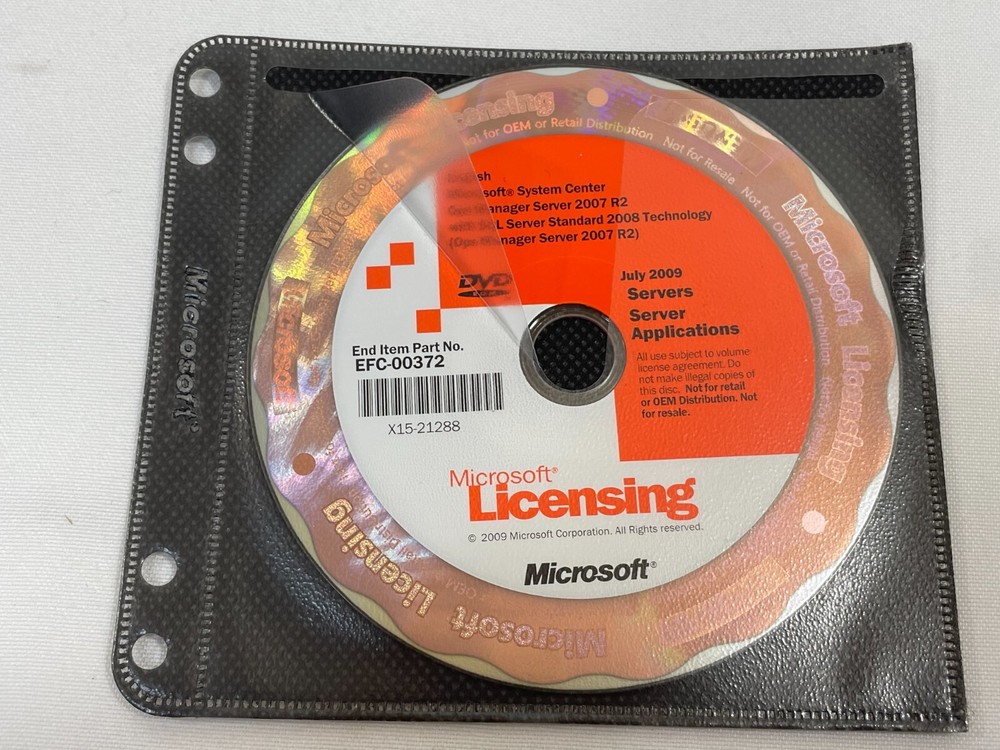 Microsoft System Center Configuration Manager November 2007 DVD Windows PC