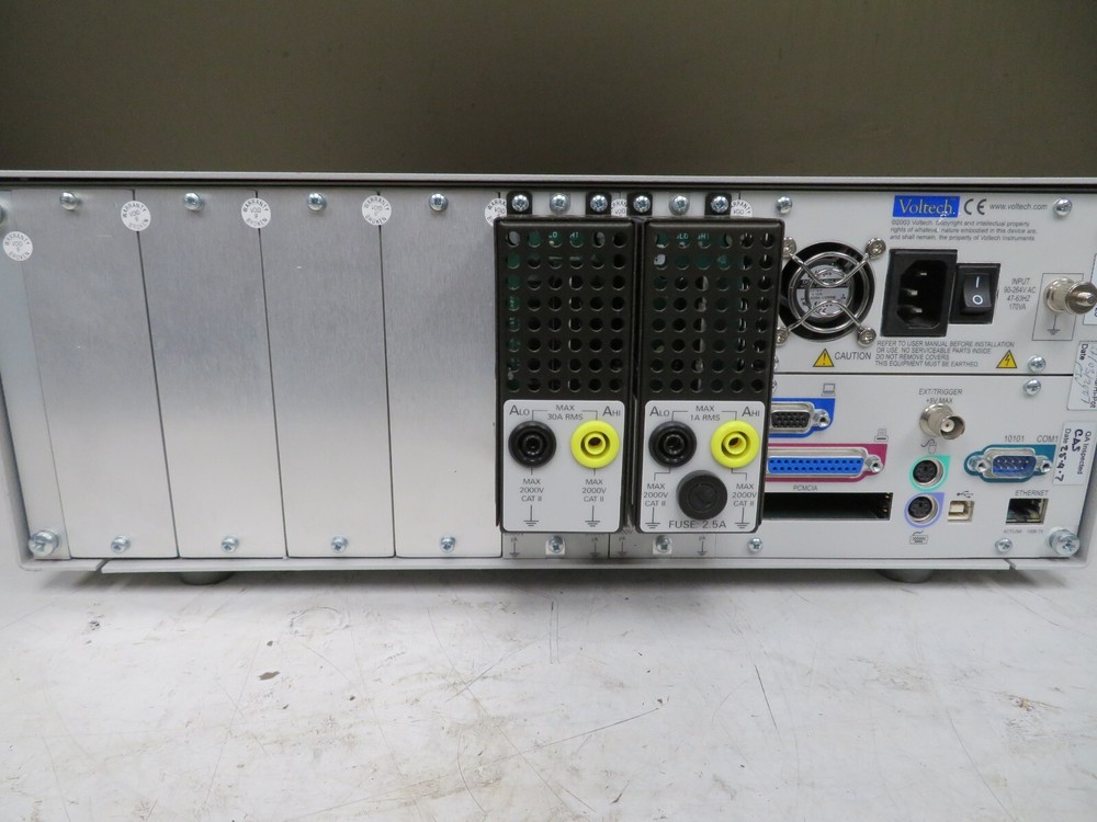 Voltech PM6000 Universal Power Analyzer 2 channel PU66