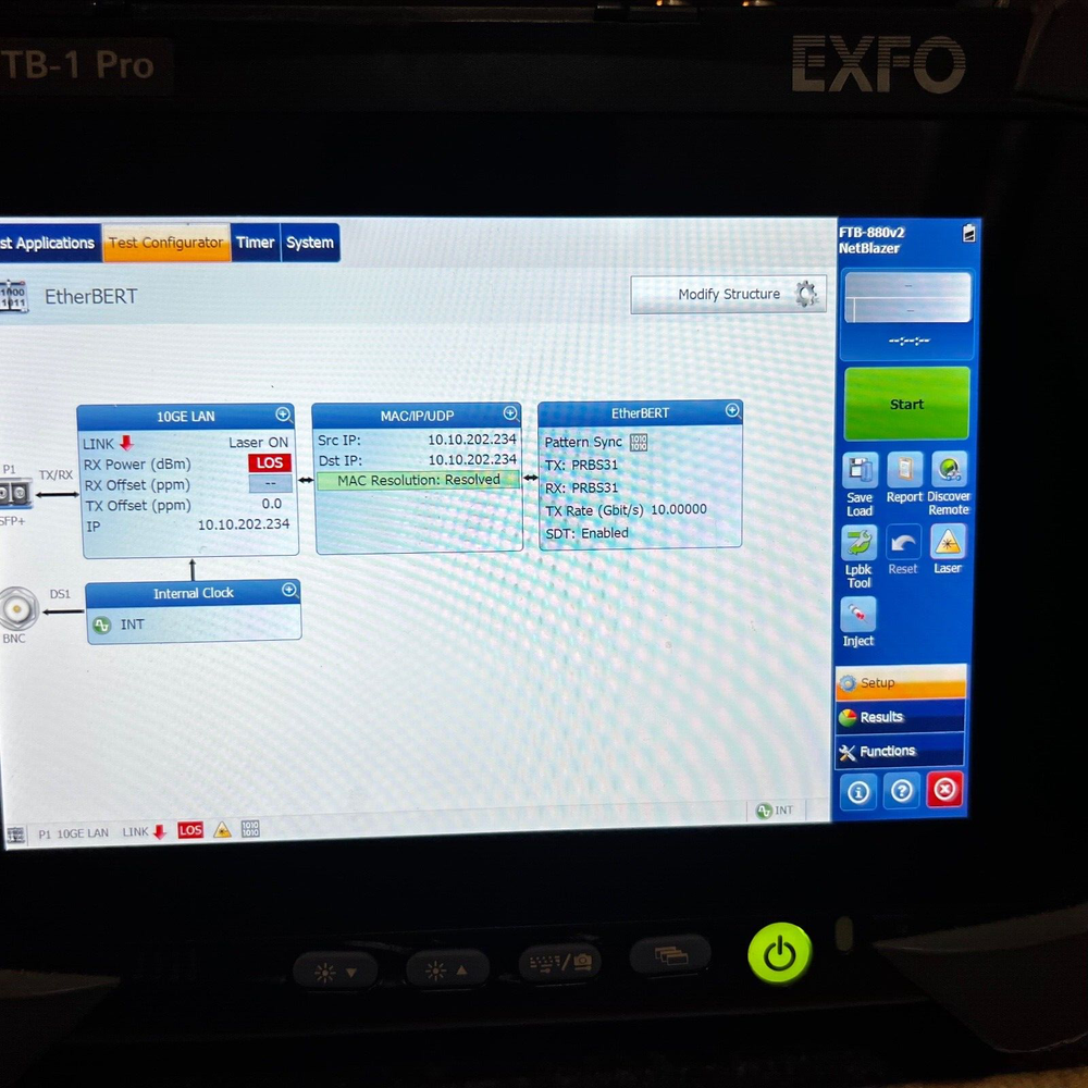 EXFO FTB-PRO FTB-880V2 10G LAN WAN Analyzer Kit