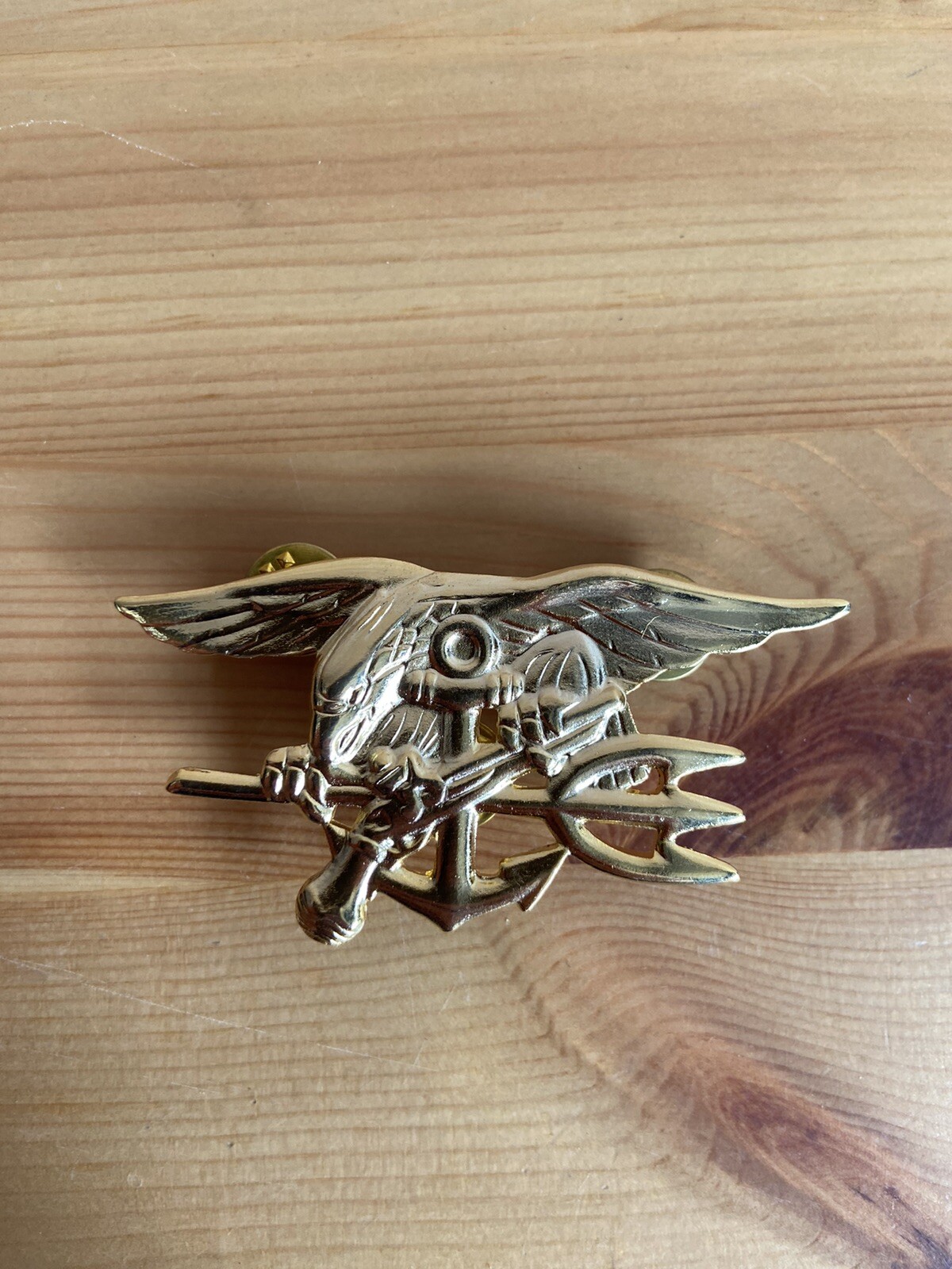 US Navy SEALS Special Warfare Gold Trident Insignia Badge Pin 2-3/4" Full Size