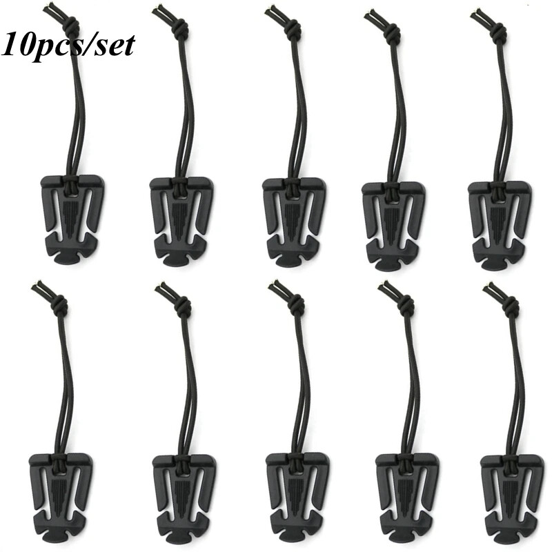 Tactical Plastic MOLLE Clips - 10pcs Backpack Straps Gear Clips