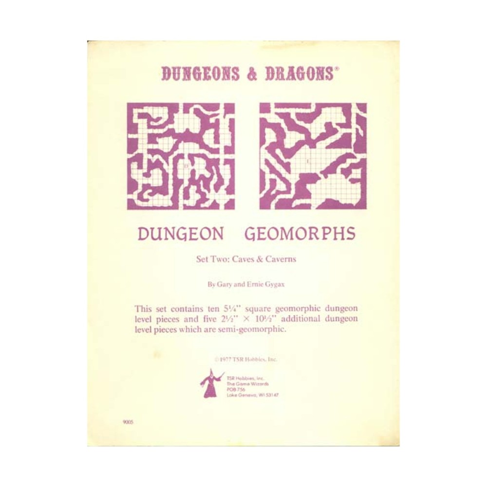 TSR Basic D&D Dungeon Geomorphs Set #2 - Caves and Caverns (2nd) Fair