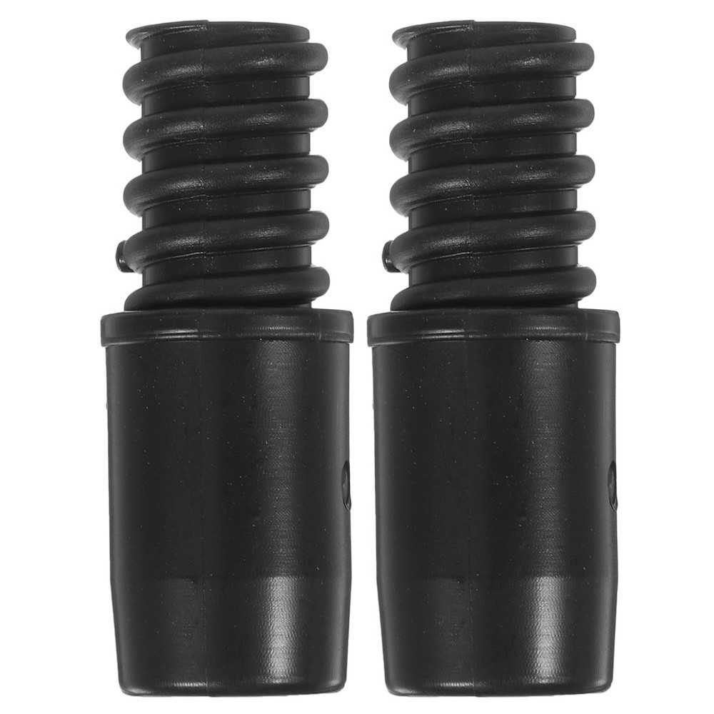 2 Pcs Threaded End Replacement Broom Handle Tips Plastic For Sweeping Poles