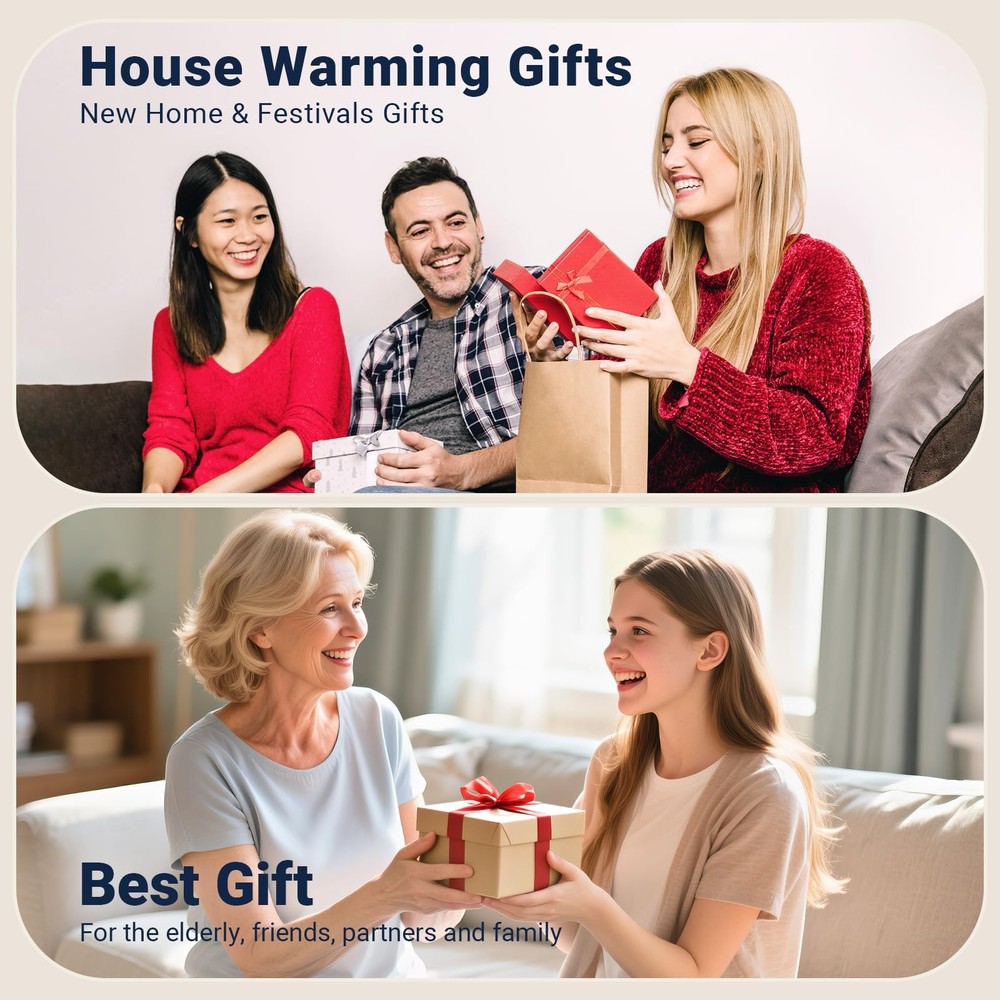 16.5" Large Digital Wall Clock with Remote Control, Auto-Dimming Display with...