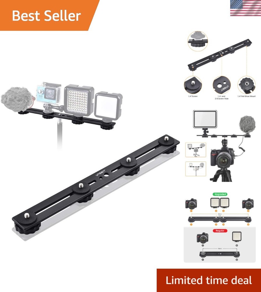 Versatile 11 Inch Flash Bracket for Photography - Strong & Lightweight Design