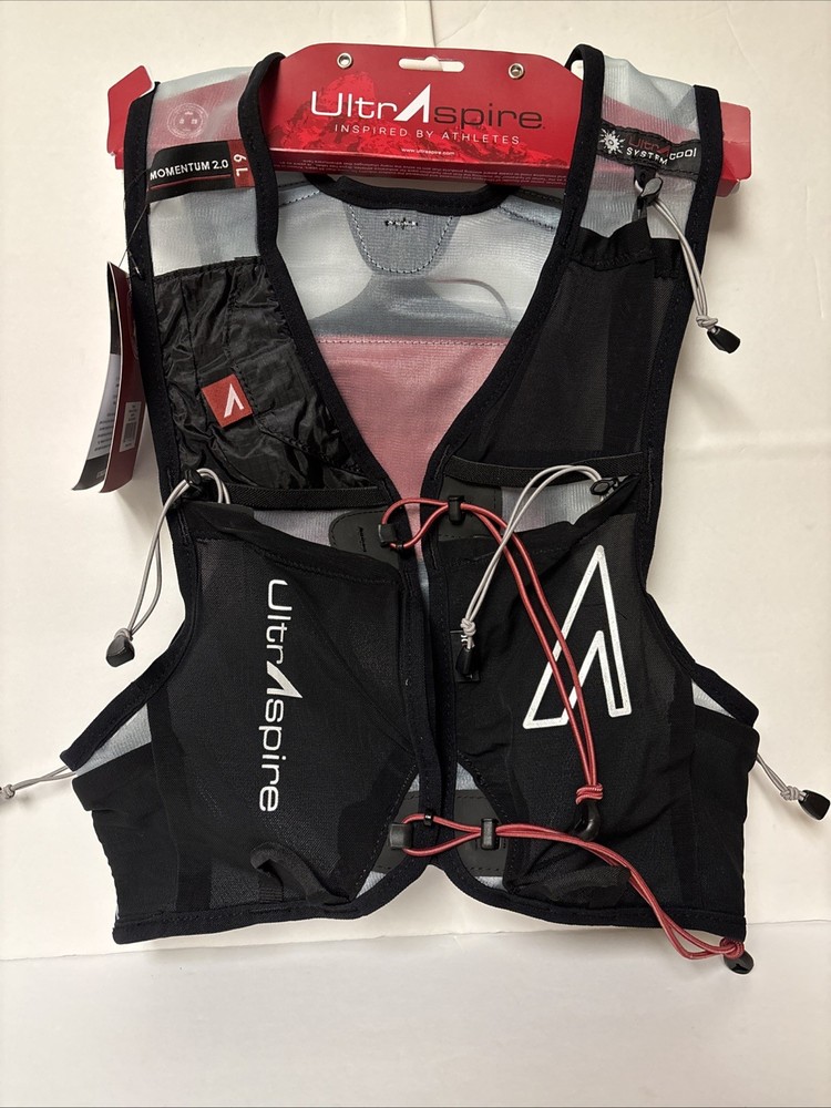 Ultraspire Momentum 2.0 Hydration Pack (Medium, Black/Red)