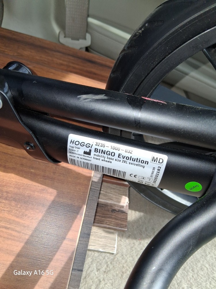 Bingo Evoloition Mobility Base Size 2× Swiveling Front Whells