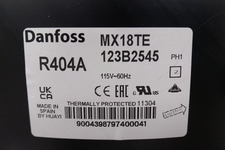 Danfoss 123B2545 115V Single Phase Reciprocating Compressor (C)