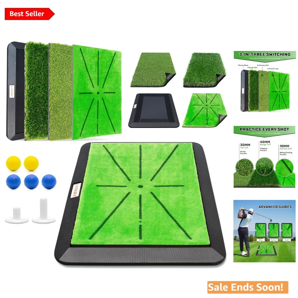 Versatile Golf Training Mat with Quick Feedback - Perfect for Indoor & Outdoor