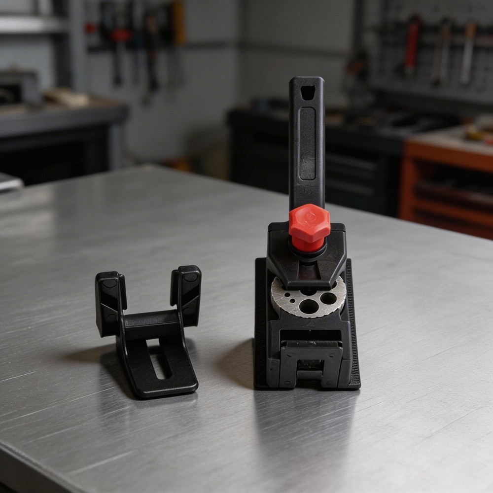 DIY Woodworking Dowel Drill Guide Adjustable Locator Integrated Drill Sleeve