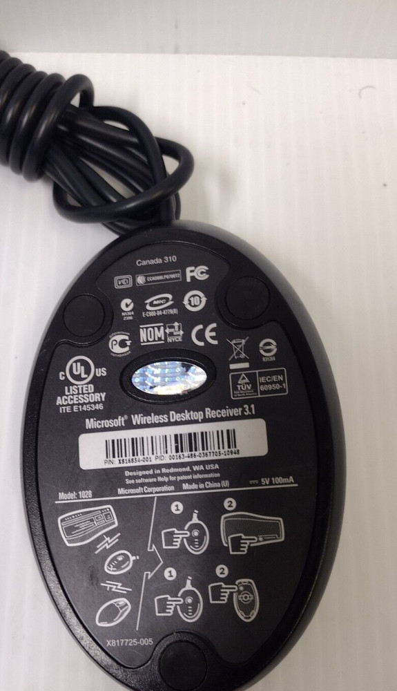 Microsoft Wireless Optical Desktop Receiver 3.1 Model 1028