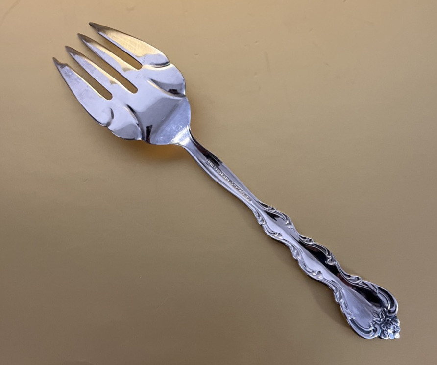 Vintage International Silverplate Serving Fork Replacement Cold Platter 8.75"
