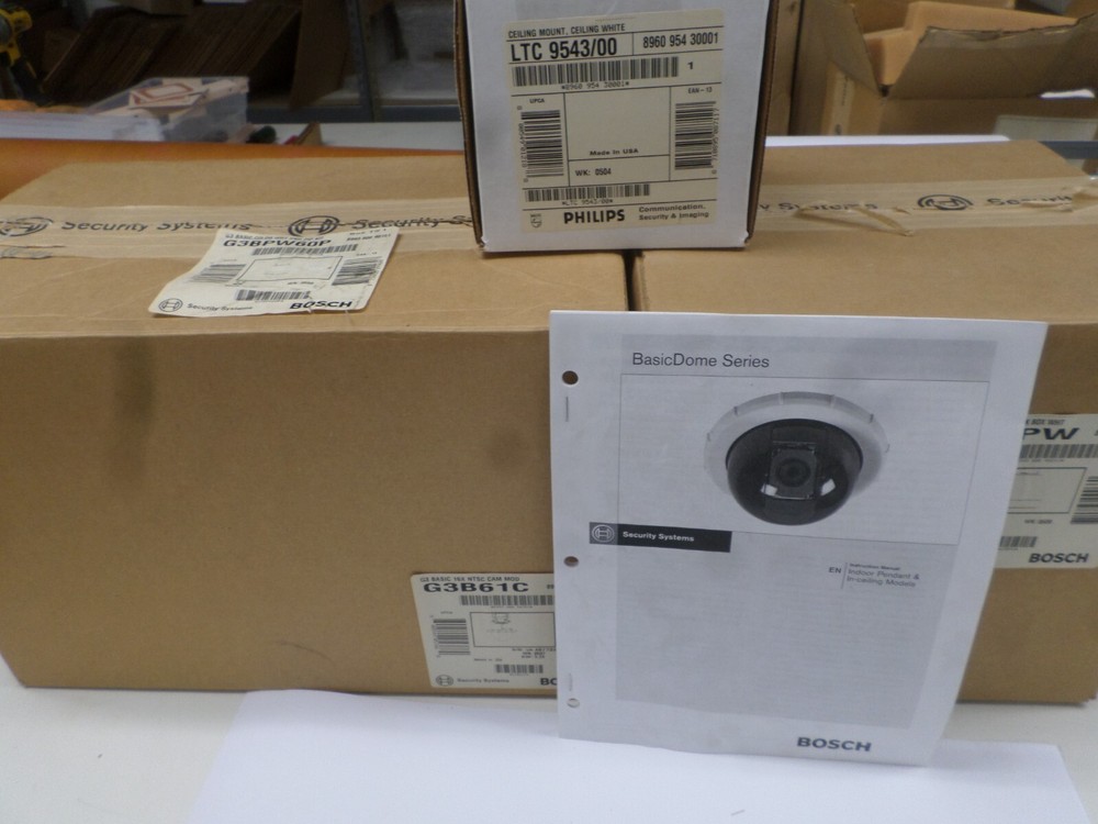 BOSCH Security System Basic Dome Camera G3 White PNP PIP KIT G3BPW60P