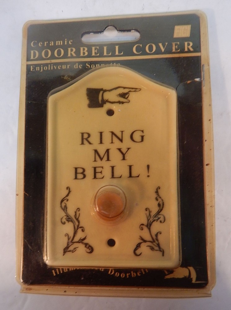Figi Doorbell Button Cover Ring My Bell Ceramic, MIP