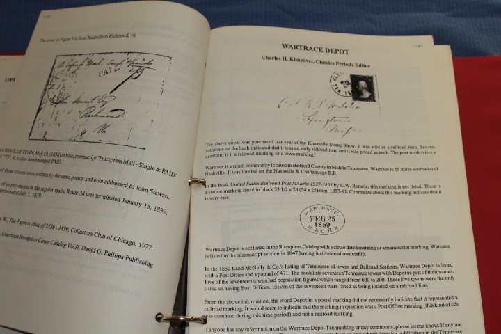 Tennessee Posts Postal History Society approx 1992 2001 BlueLakeStamps Useful!