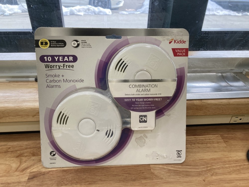 Kidde P3010CU Smoke and Carbon Monoxide Combination Detector - White 2 Pack