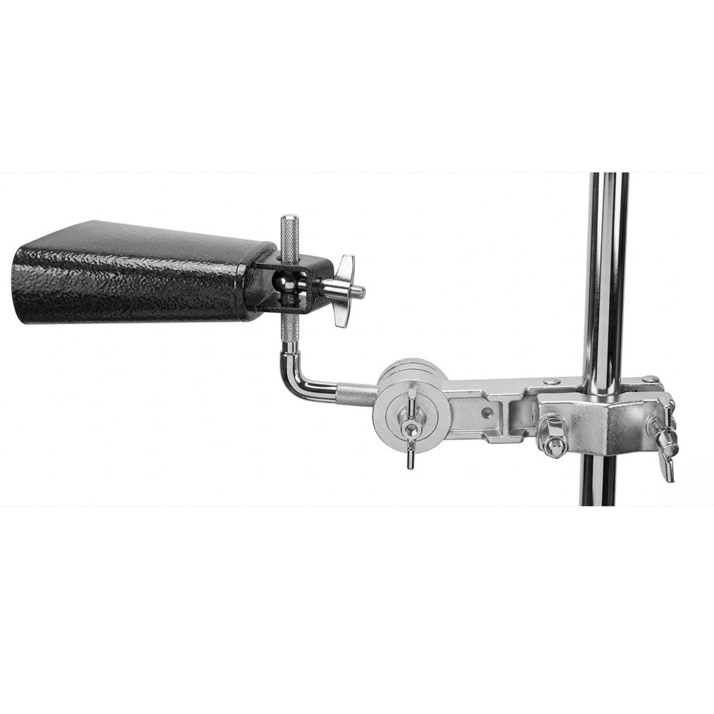 ROSS Percussion Universal Cowbell Mount Clamp with Adjustable L Rod, Multi-Fi...